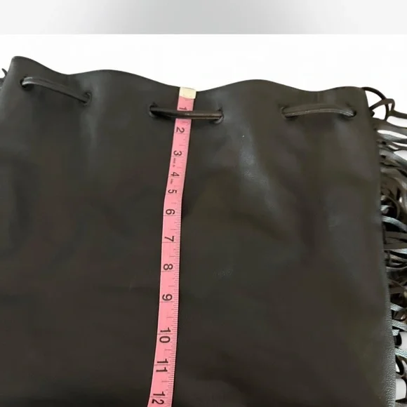 Victoria's Secret Black Backpack with Fringe - Picture 6 of 8